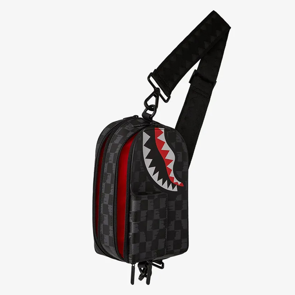 SPRAYGROUND Drip Check Sling Bag Unisex Τσάντα Χιαστί - 2